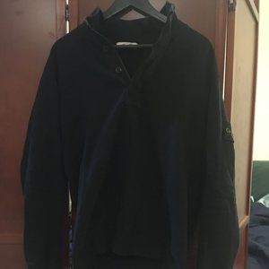 Stone Island Black Quarter Zip Sweater L Large